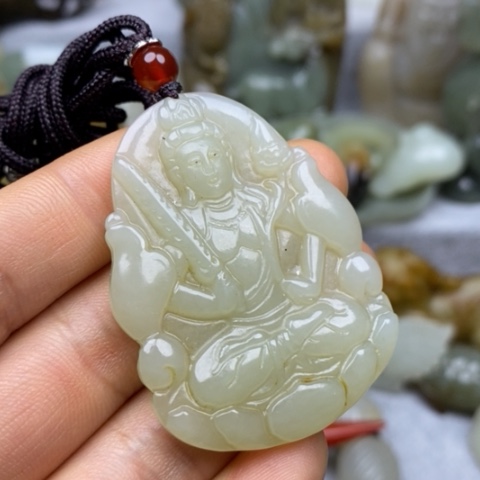 和田玉挂件把件摆件未镶嵌