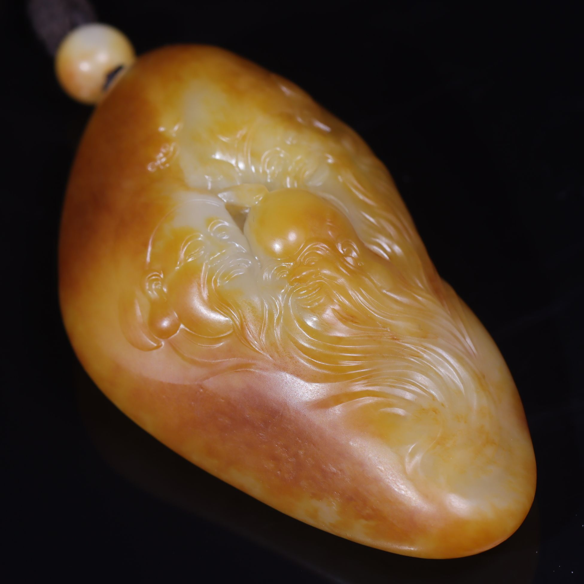 精品和田玉把件陈天明老师作品 福禄寿