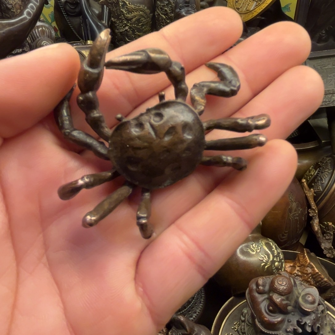 铜摆件欢迎欢迎你