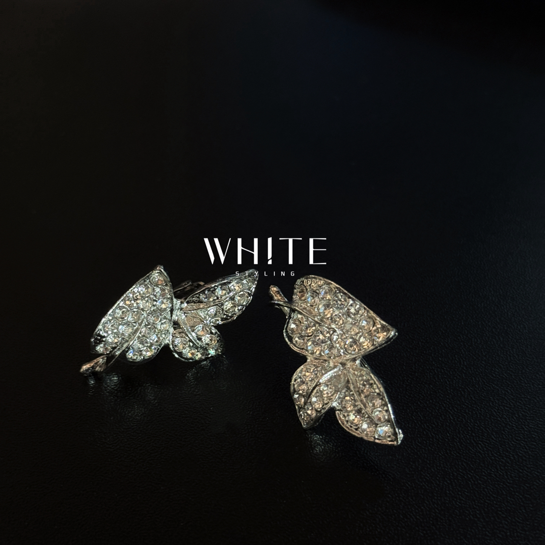 非金属仿水晶耳饰 WHITE手作｜福利闪钻耳环（合适搭配）