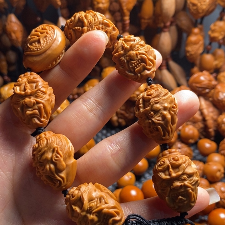吊坠橄榄核不动明王