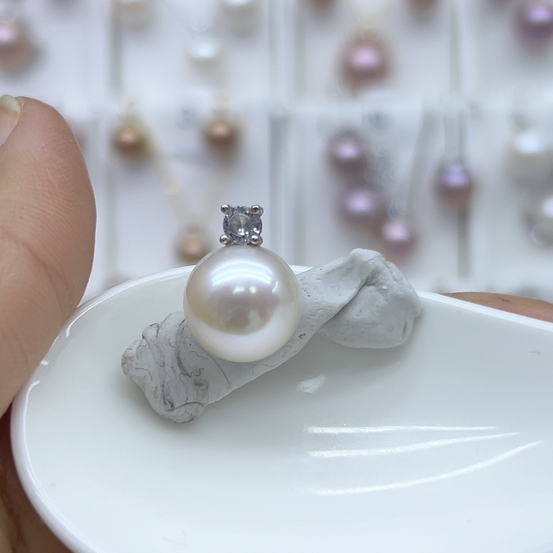 淡水珍珠颈饰银S925镶嵌用****620