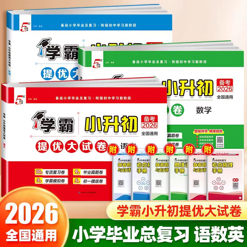 2026新版全国通用小升初学霸提优大试卷备战小学毕业总复习语文数