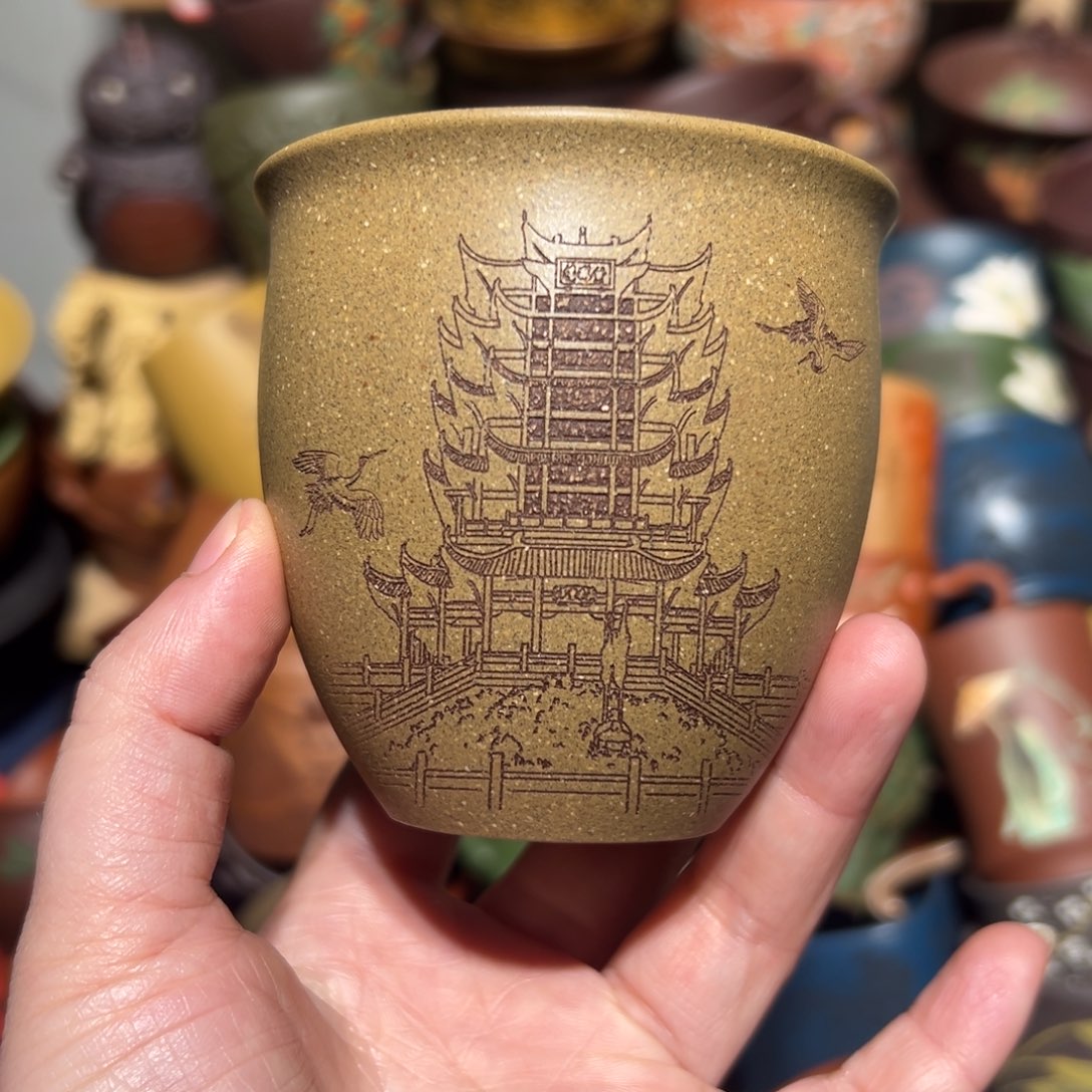 紫砂茶杯宜兴紫砂主人杯