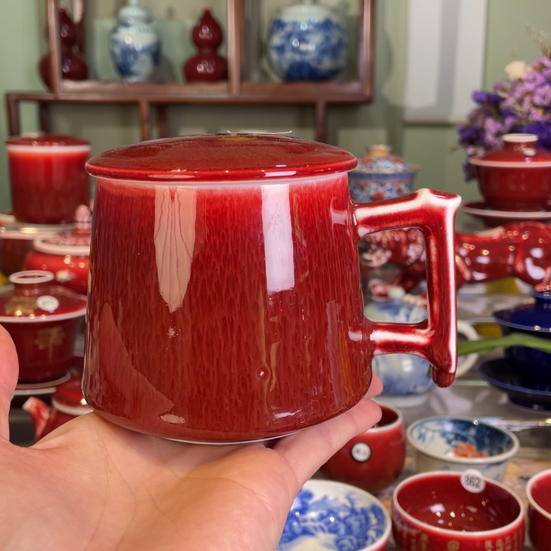 清欢雅玩原矿郎红福利马克杯