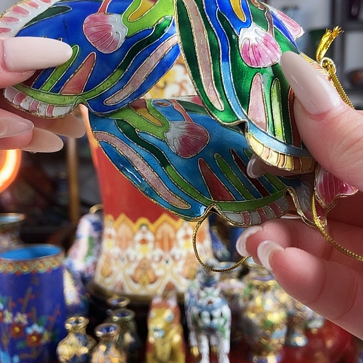 四***月铜三个景泰蓝小鱼