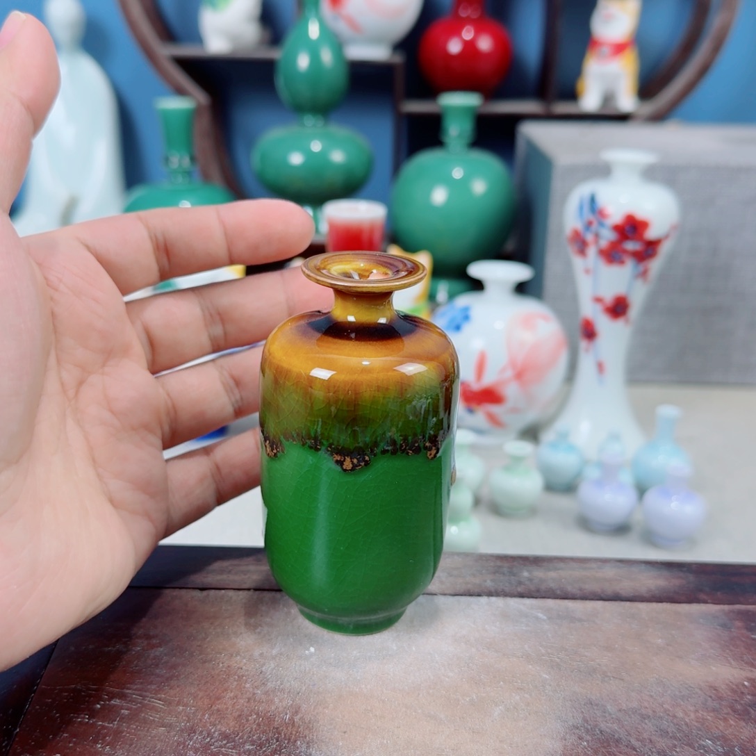陶瓷手工小花器摆件