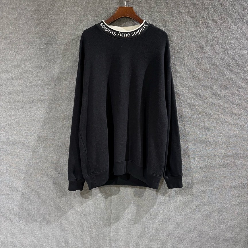 95新 Acne studio （pm）领口logo圆领卫衣 s码/2287