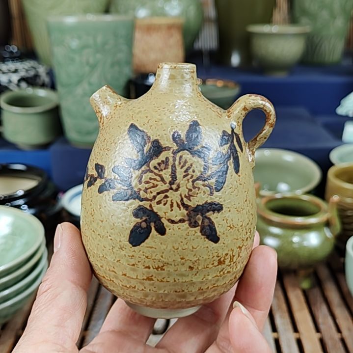 摆件草木灰釉水滴摆件体验
