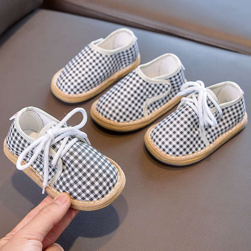 胖脚儿童手工布鞋1-7岁宝宝鞋千层底布鞋外出学步鞋老北京春秋C46