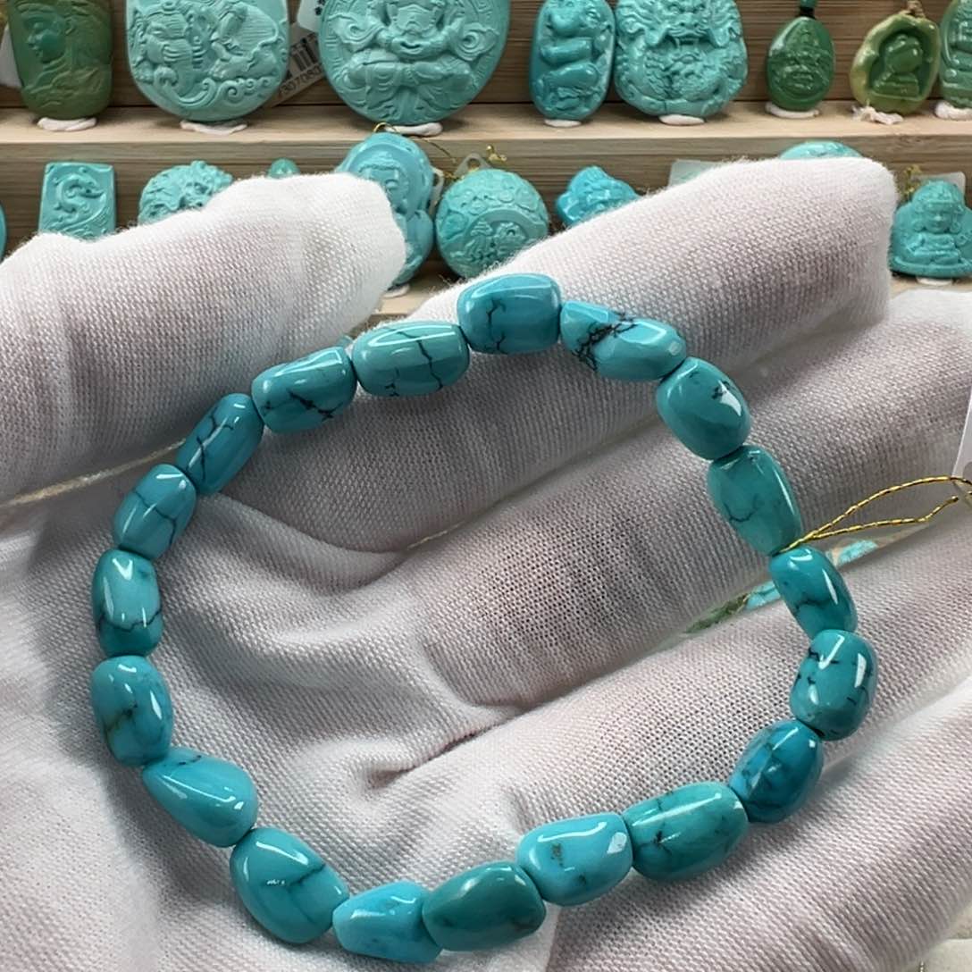 银S925镶嵌绿松石配饰