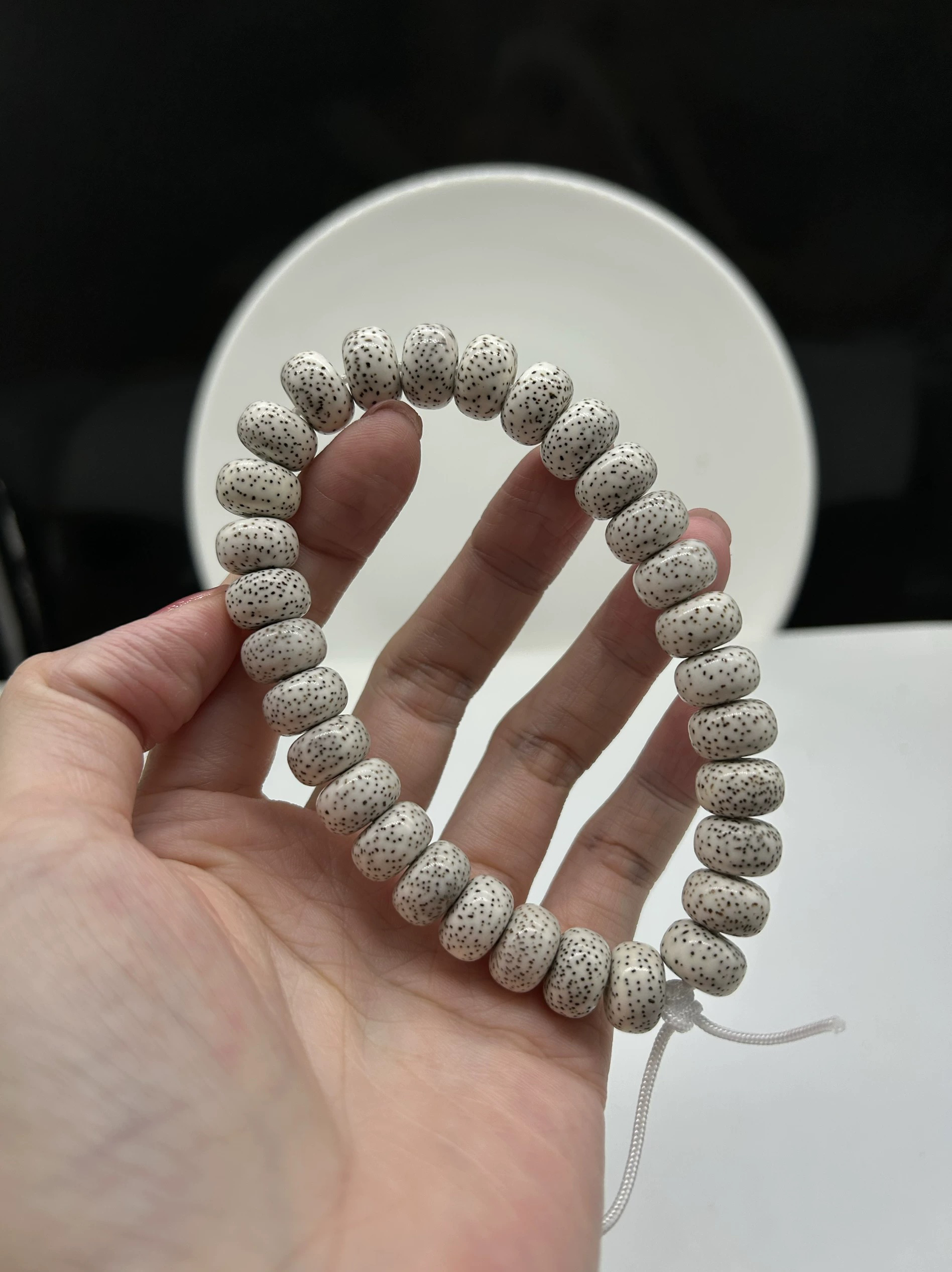 小精品毕业级海南星月菩提脱脂顺白9X13藏桶月朗星稀单圈手持
