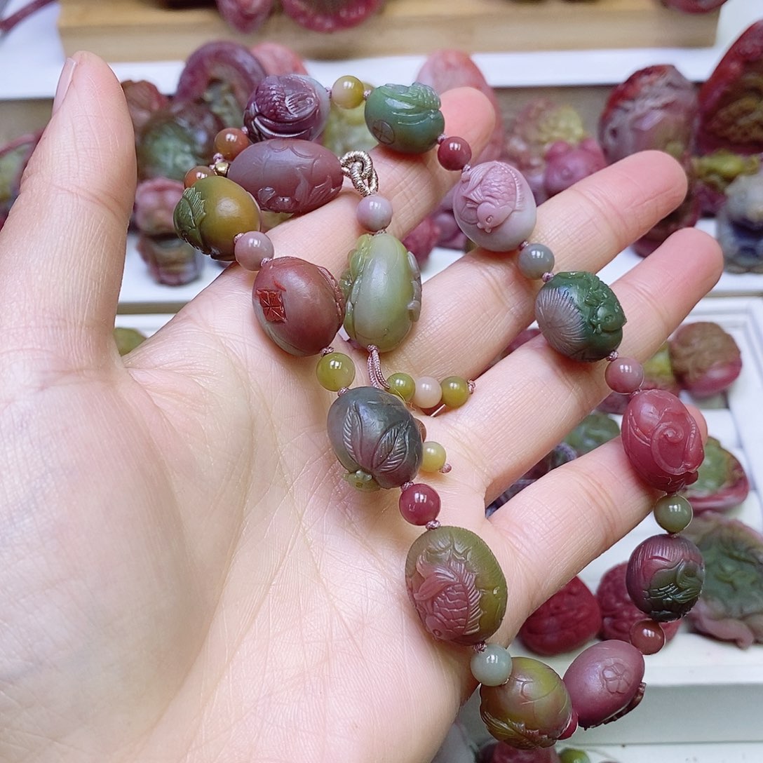 玛瑙/玉髓盐源玛瑙手链未镶嵌