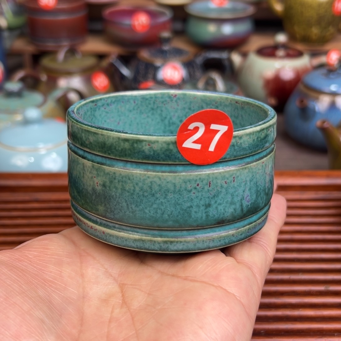 手工制作钧窑茶器