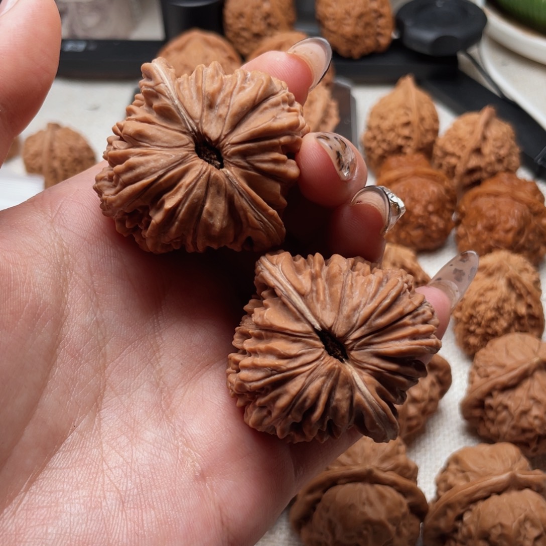 把件文玩核桃43全品四座楼