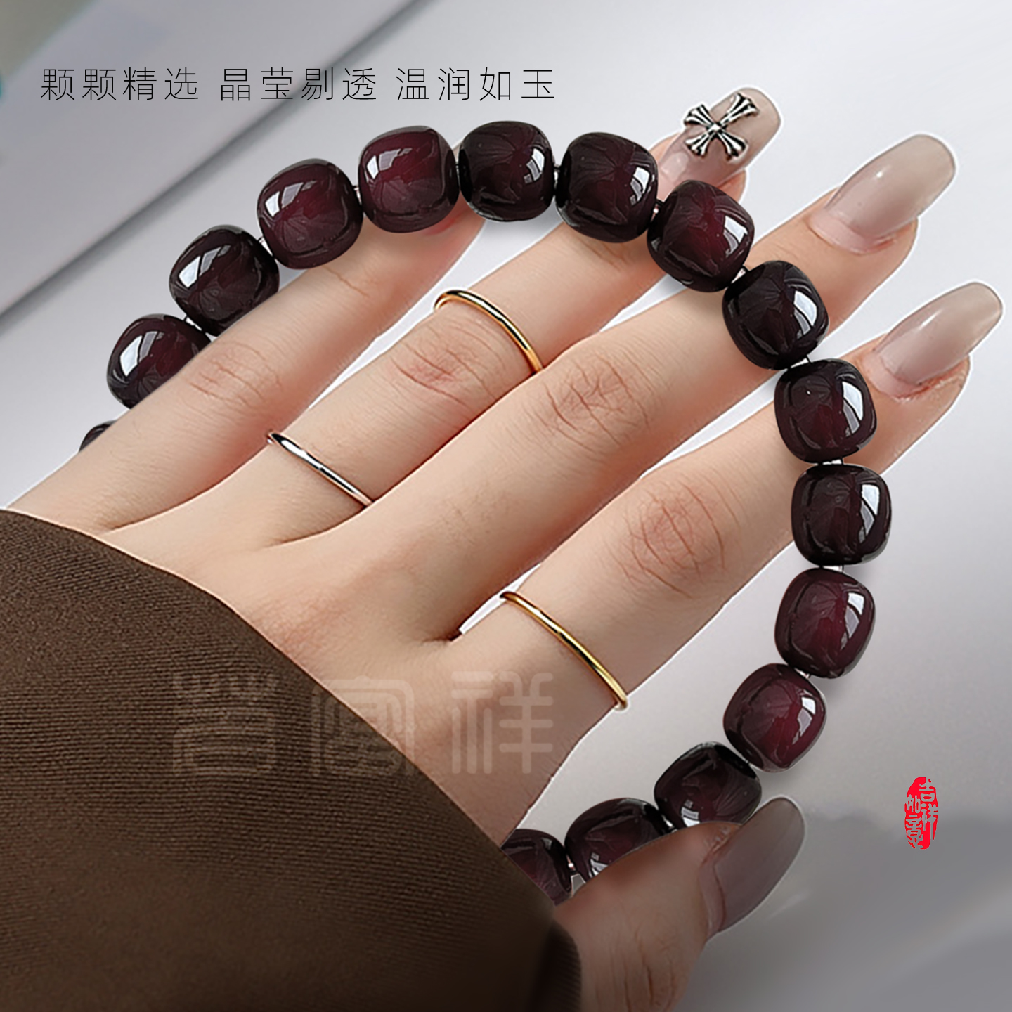 溏心菩提单圈手串老料桶珠文玩男女款素雅简约油润串赠加厚盘玩袋