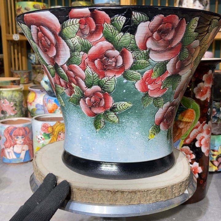 红陶景德镇艺术手绘作品