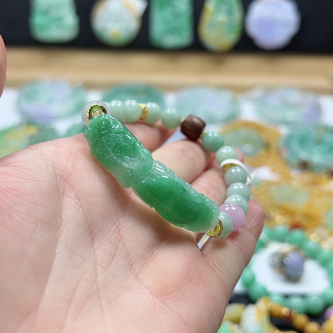 未镶嵌手链翡翠手牌