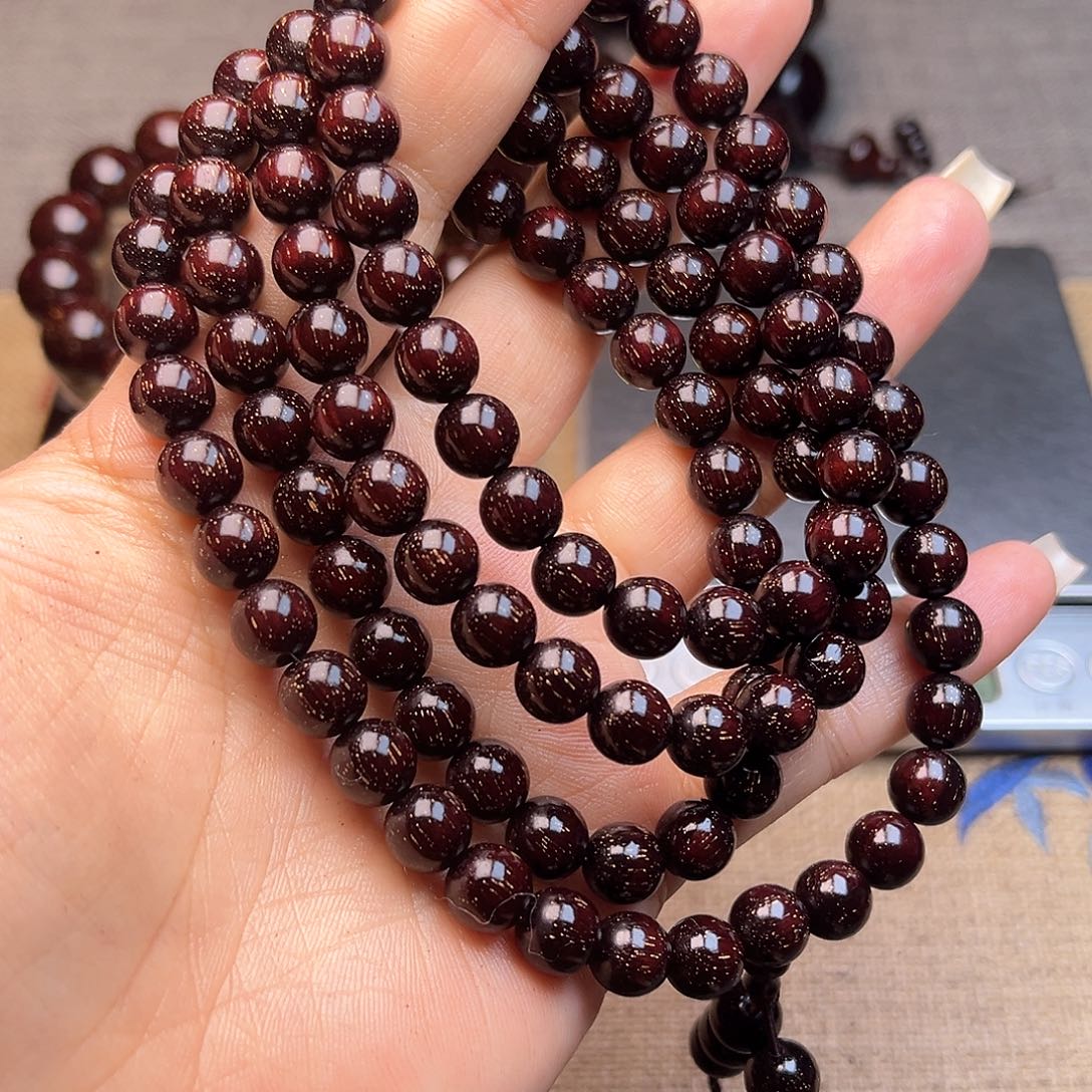 檀香紫檀（小叶紫檀）0.8 108颗满星