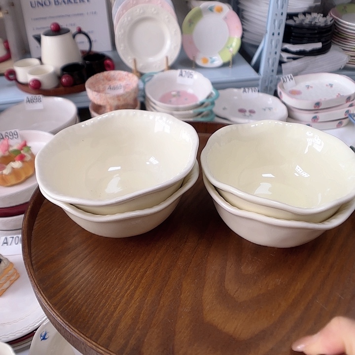瓷片瑕疵特价陶瓷米饭碗