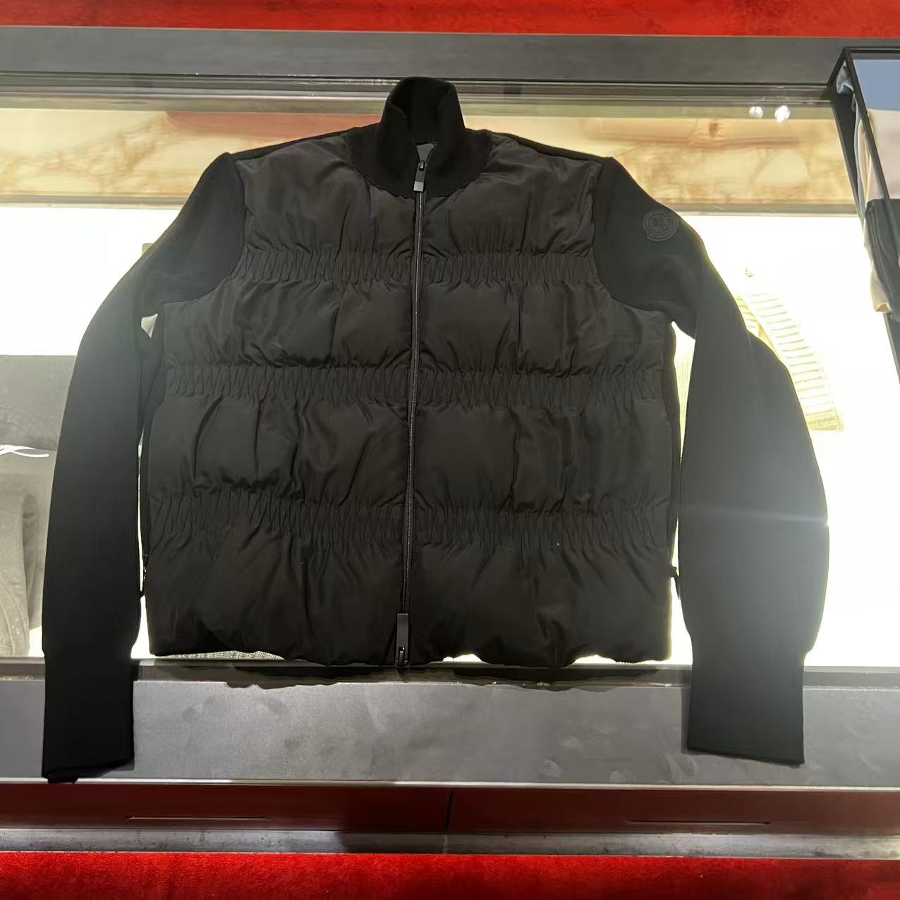 未使用 MONCLER 盟可睐25女士加衬和羊毛拉链开衫cardigan 