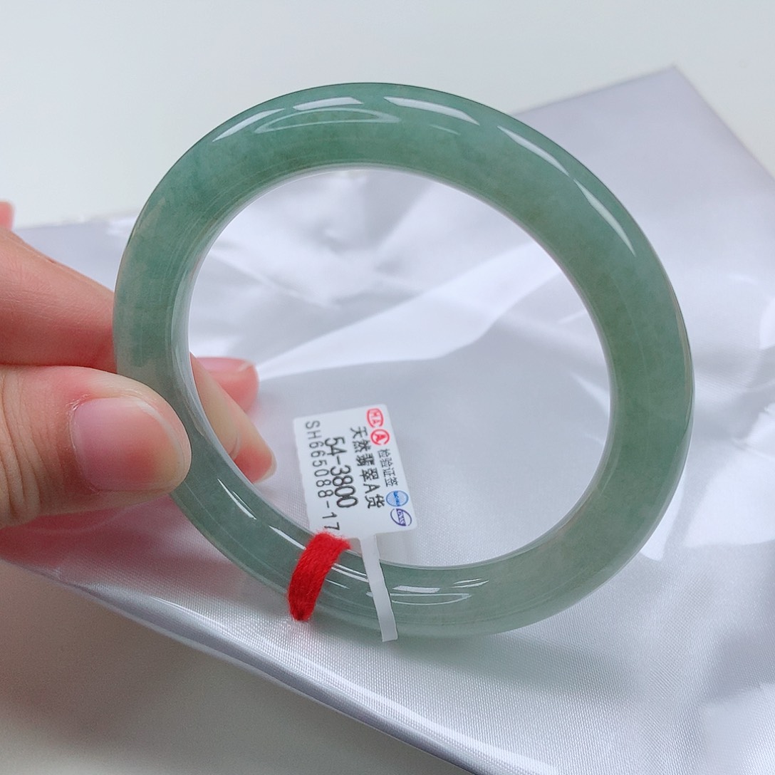 翡翠手镯未镶嵌54圆条