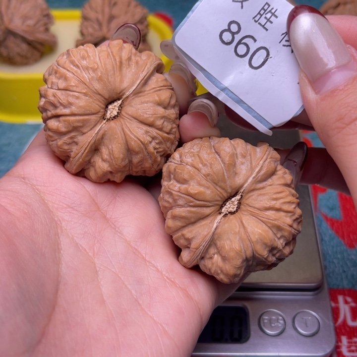 把件文玩核桃南瓜墩44.860