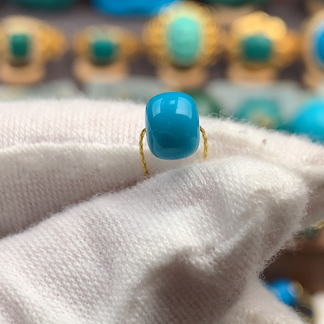 绿松石未镶嵌绿松石6.6mm