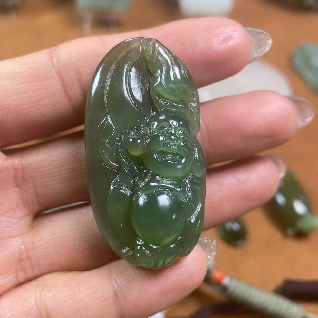 和田玉碧玉 佛公