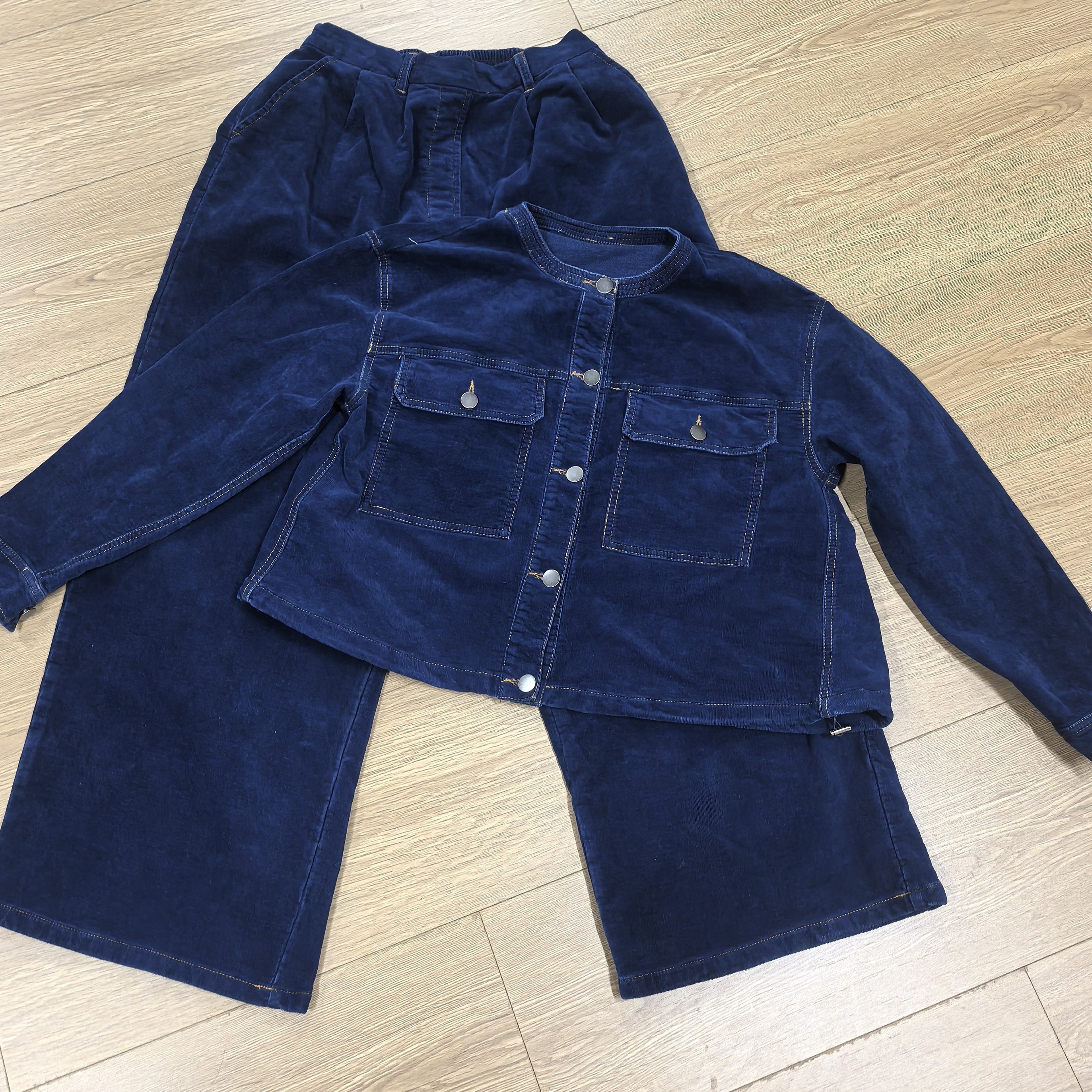 121709牛仔灯芯绒外套秋冬复古新款