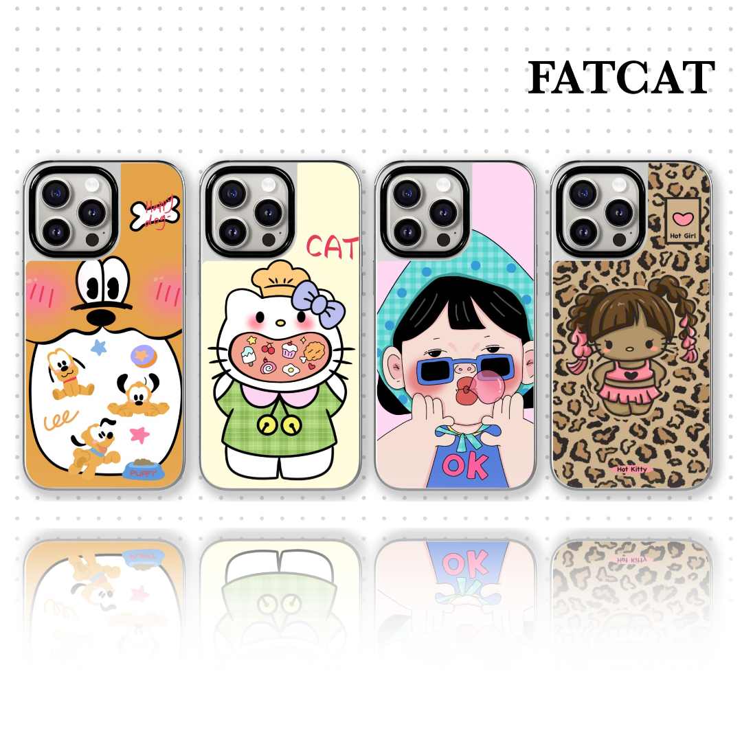FATCAT | 灰脸妹创意手机壳 适用苹果 Iphone16/15/14/13系列肤感