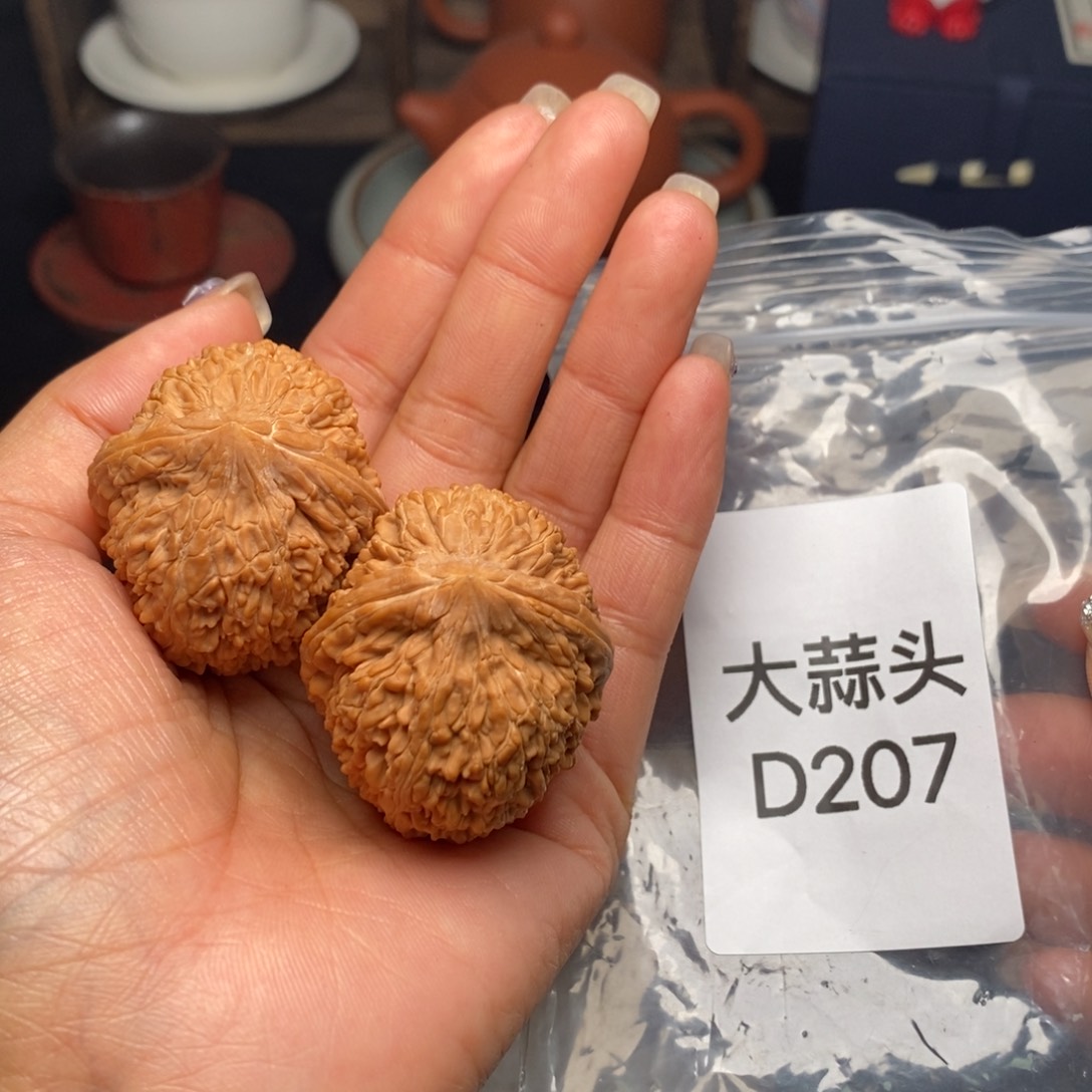 文玩核桃吊坠蒜头35