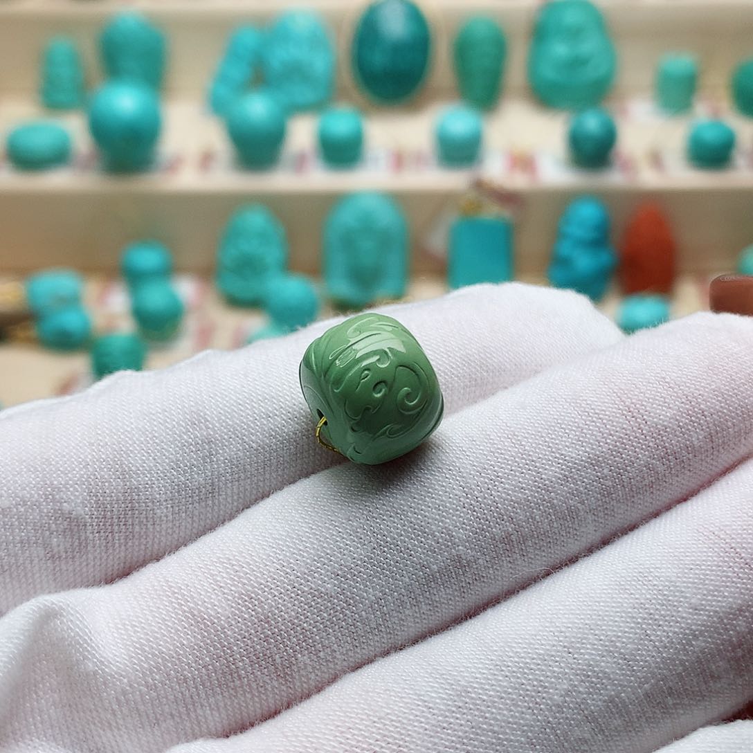 绿松石珠宝半成品未镶嵌