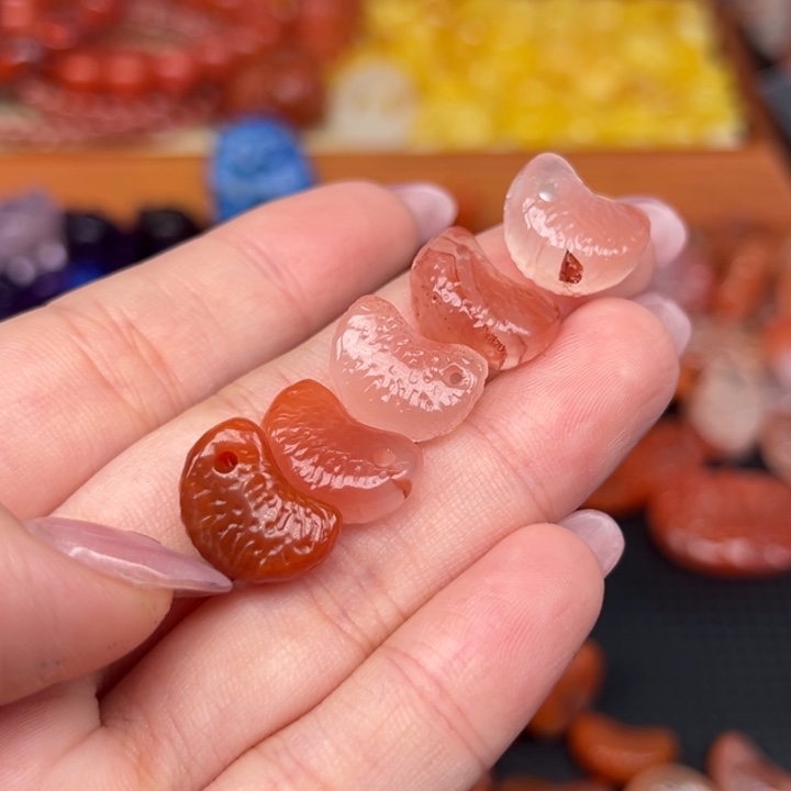 南红玛瑙未镶嵌吊坠(不含链)