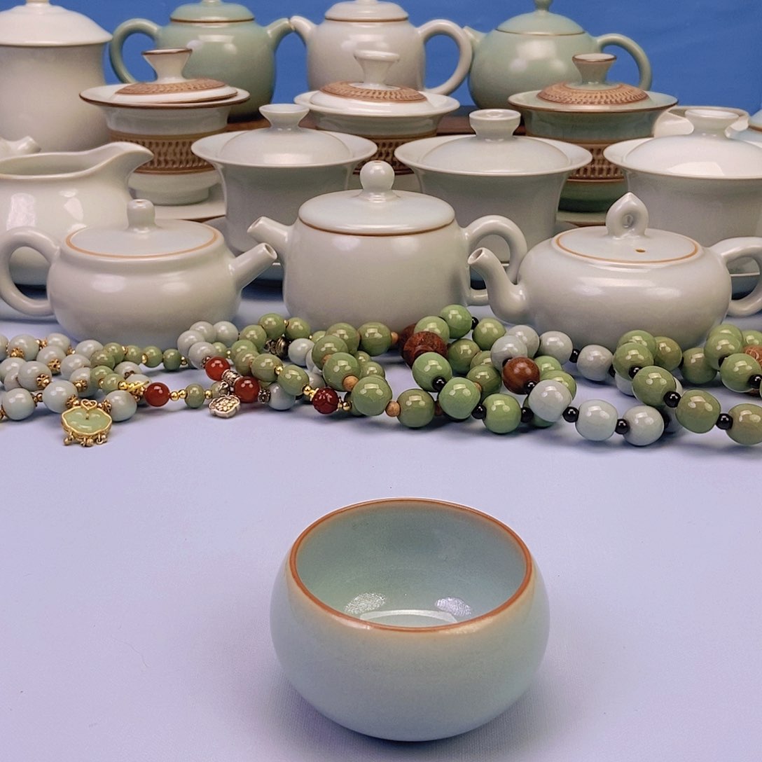 杯天青禅定杯原矿原釉原产地