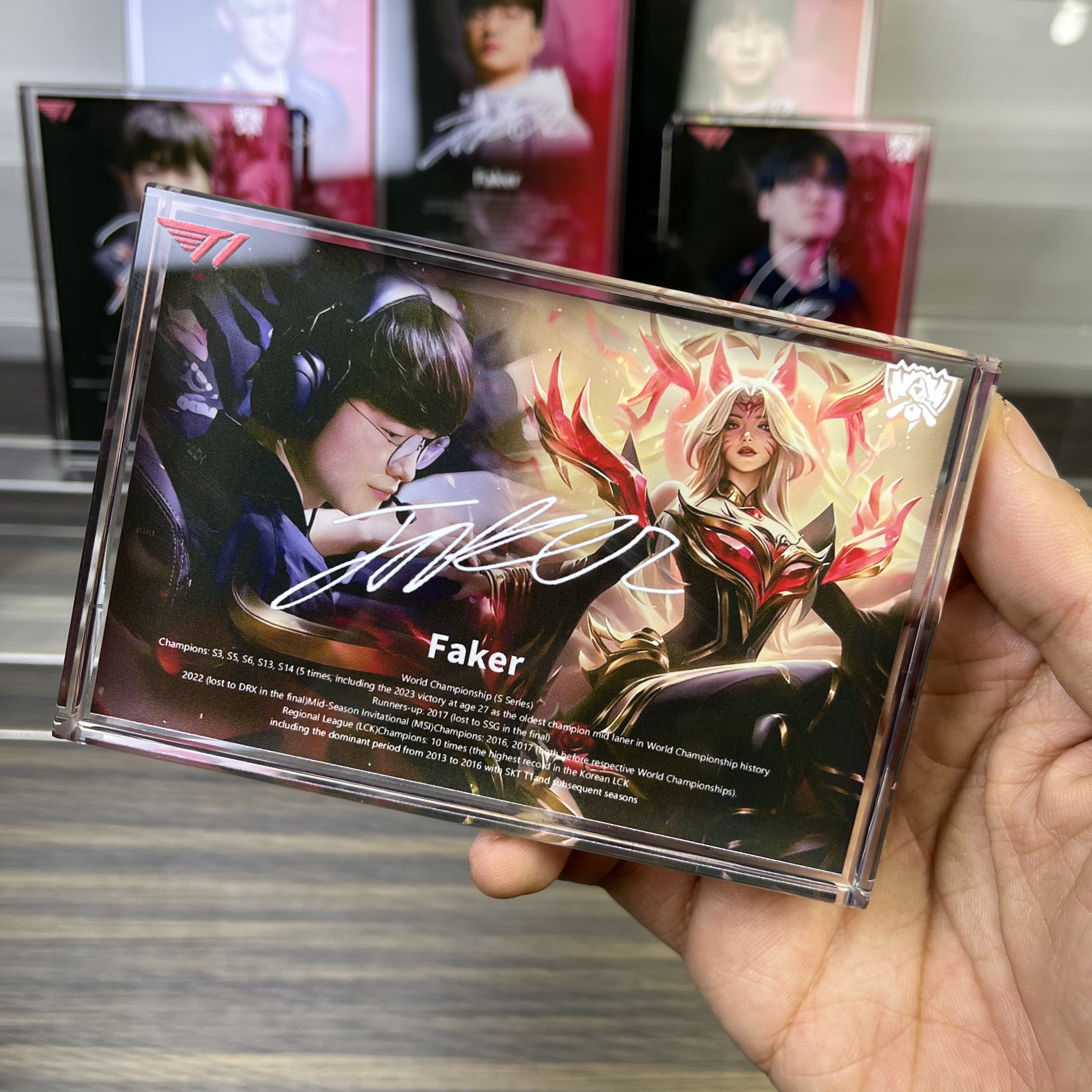 英雄联盟高清透亮亚克力摆件卡砖