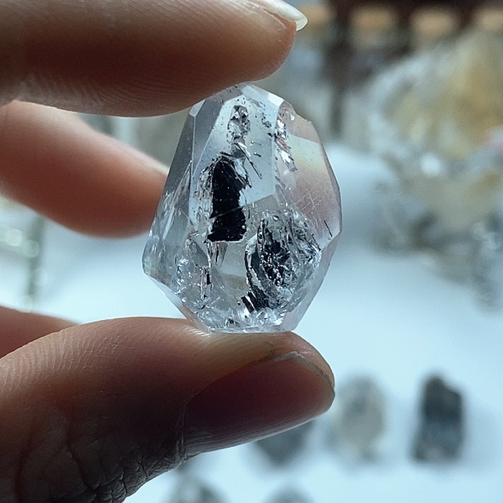 水晶颈饰未镶嵌晶中晶水胆