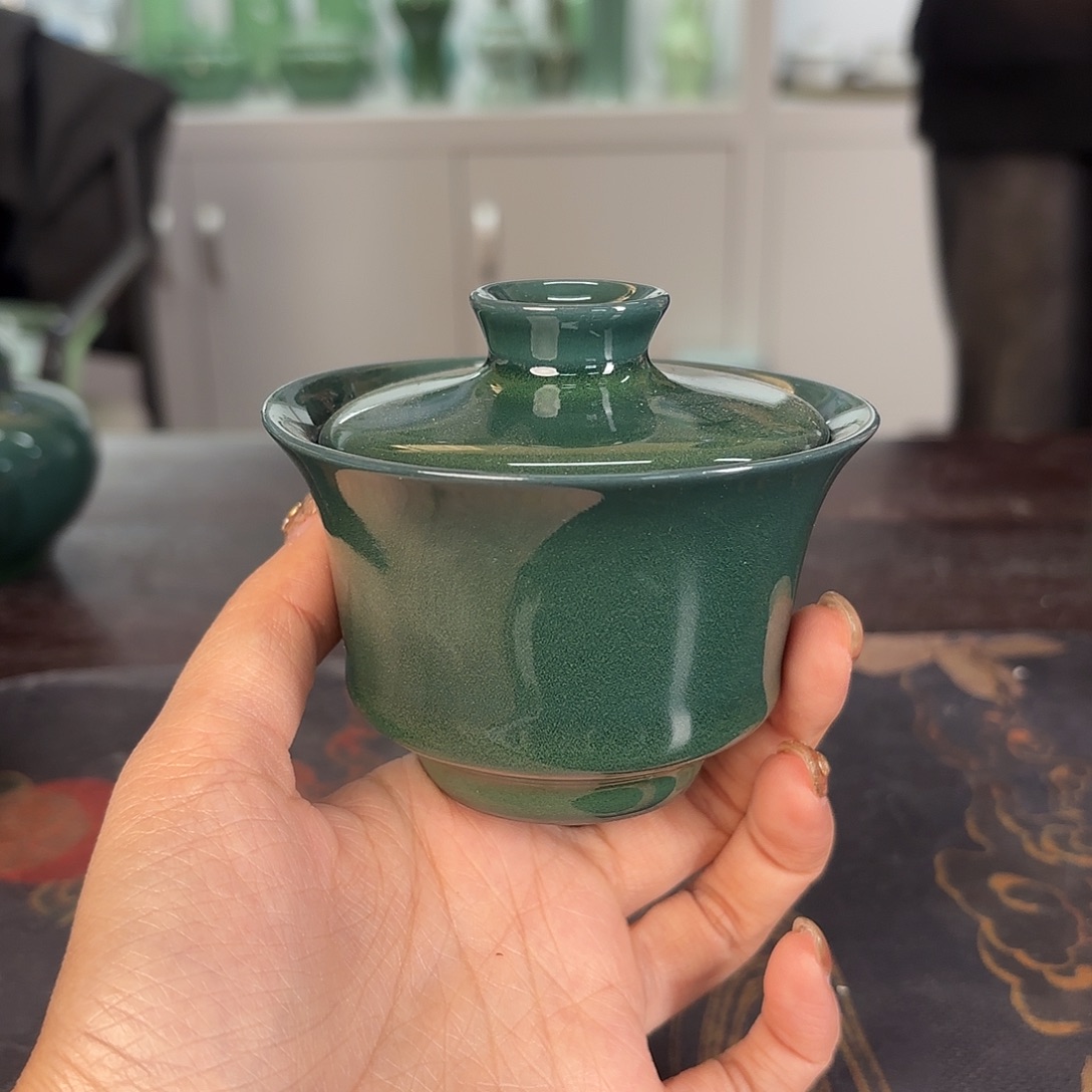 龙泉云间青瓷小米茶器