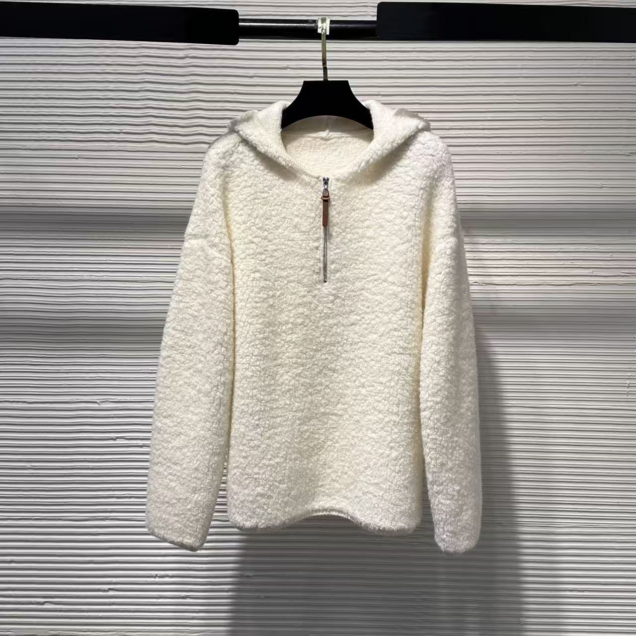 【Da Yang】25高领打底连帽开衫常规款开衫款时尚毛针织衫B400