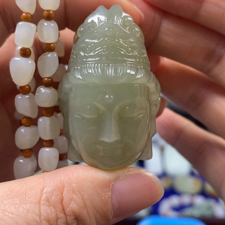 和田玉挂件未镶嵌遗***伤