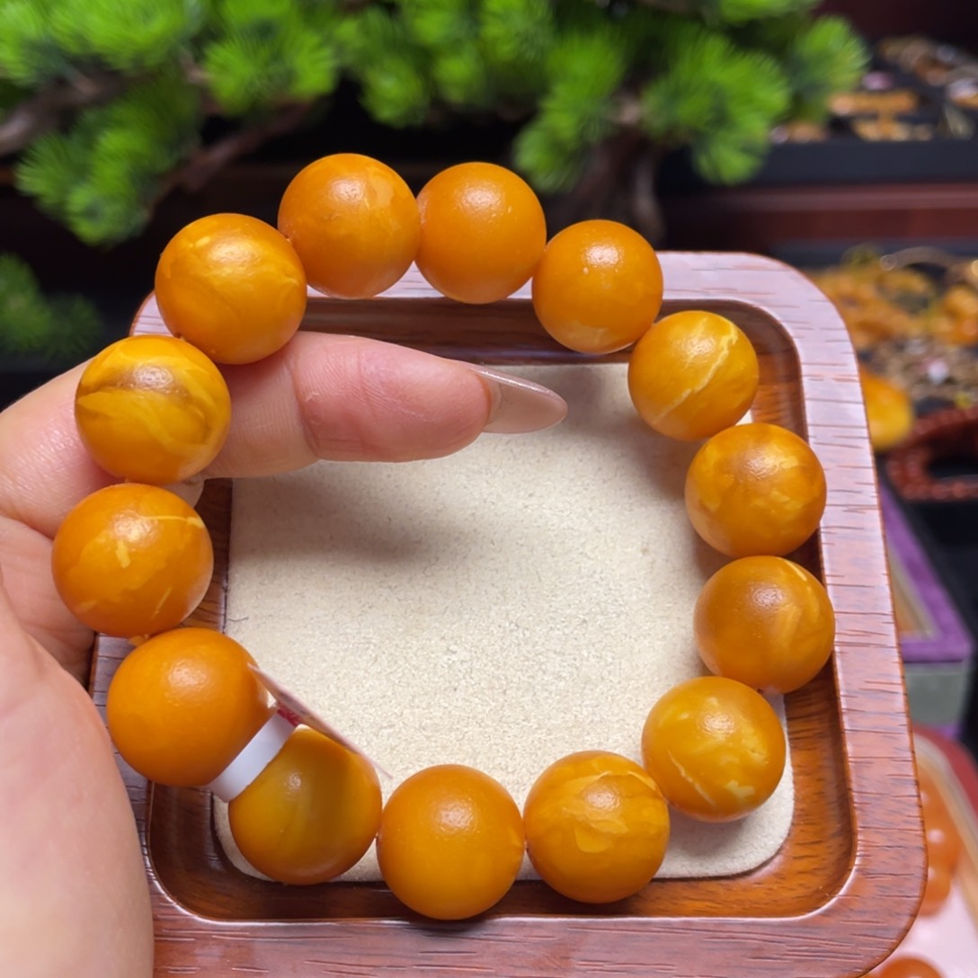 蜜蜡手链未镶嵌手串