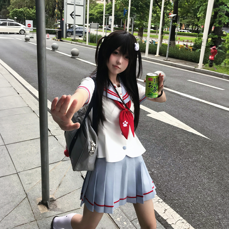 【甜盐喵喵】甜嗑jk制服裙水手服正版原创收腰显瘦日系学院风套装