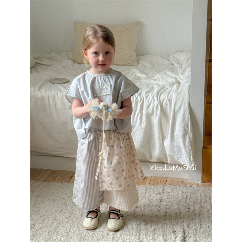 AC114~XLMS·25夏~拼色条纹裤子25142