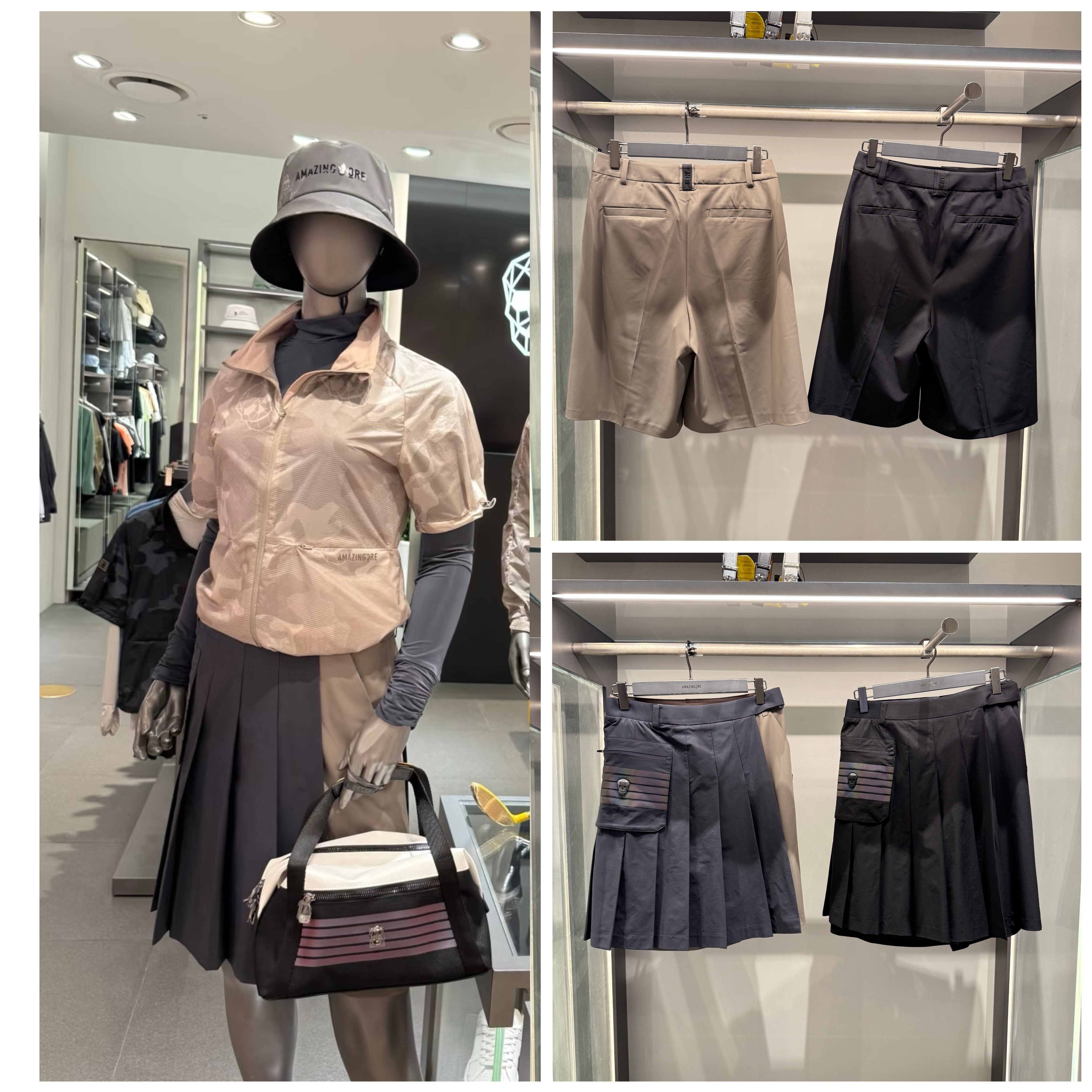 A家外贸原单高尔夫服装女士中裤25秋冬时尚百搭两件套可裙可裤