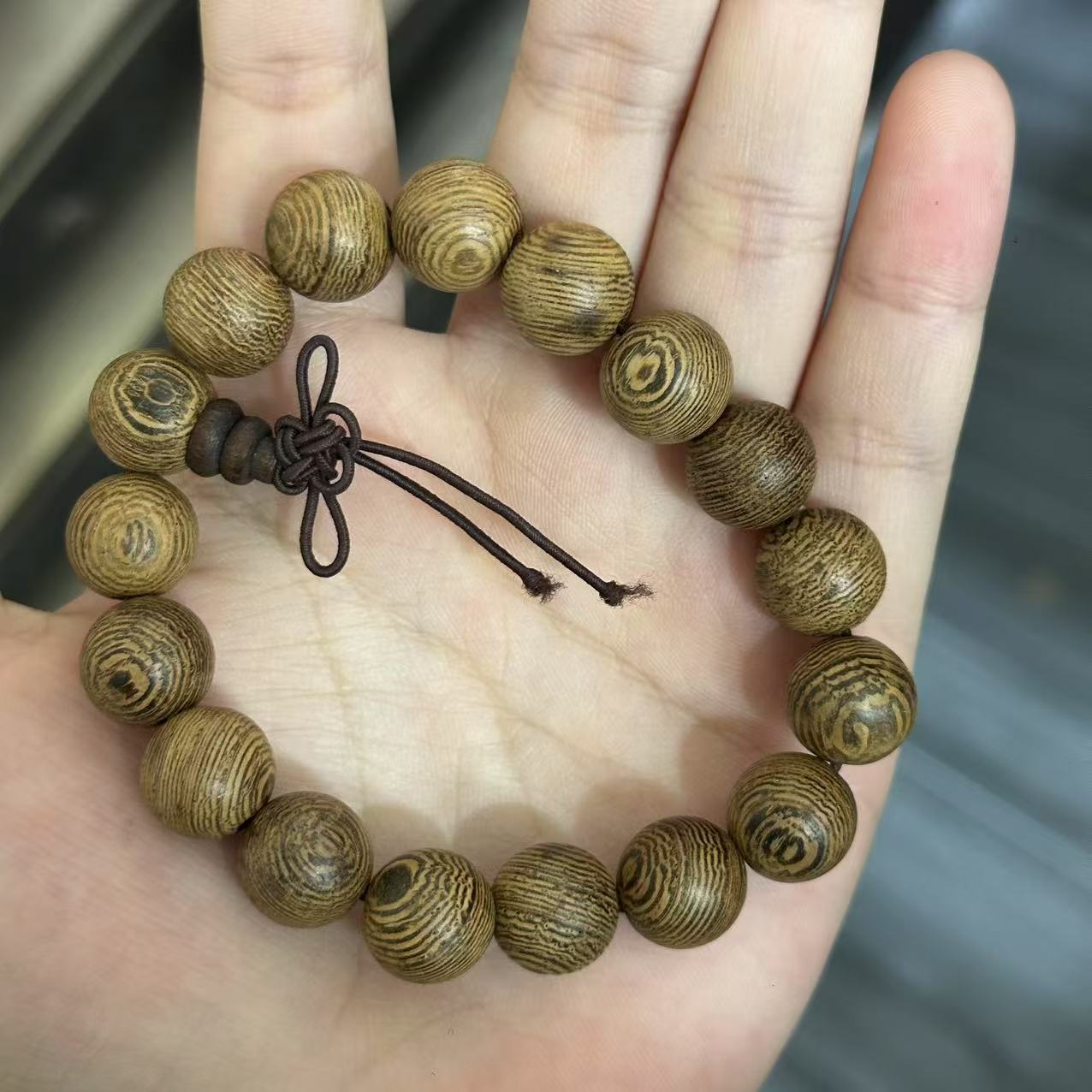 鸡翅木佛珠手串男女款卡12 310