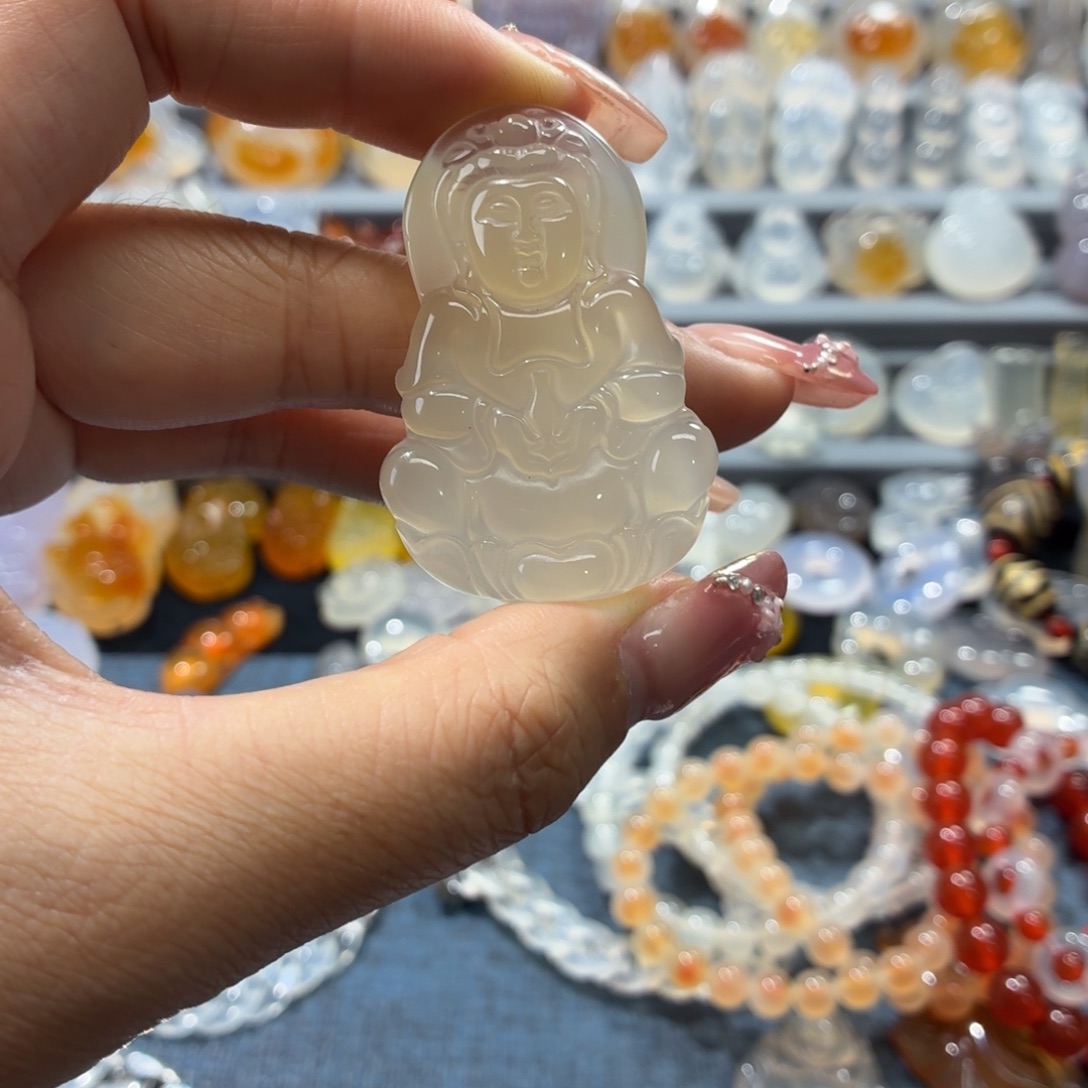 玛瑙/玉髓未镶嵌吊坠(不含链)