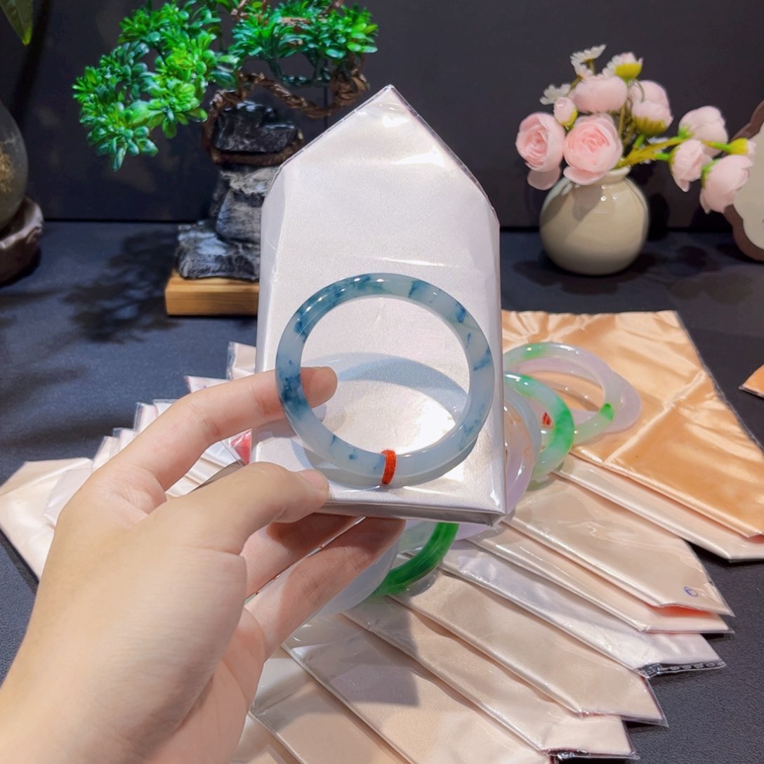 未镶嵌手镯翡翠翡翠手镯54圈口