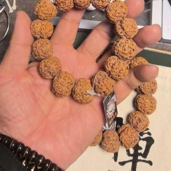 手串金刚菩提四瓣大金刚手串，21左右，原皮原色