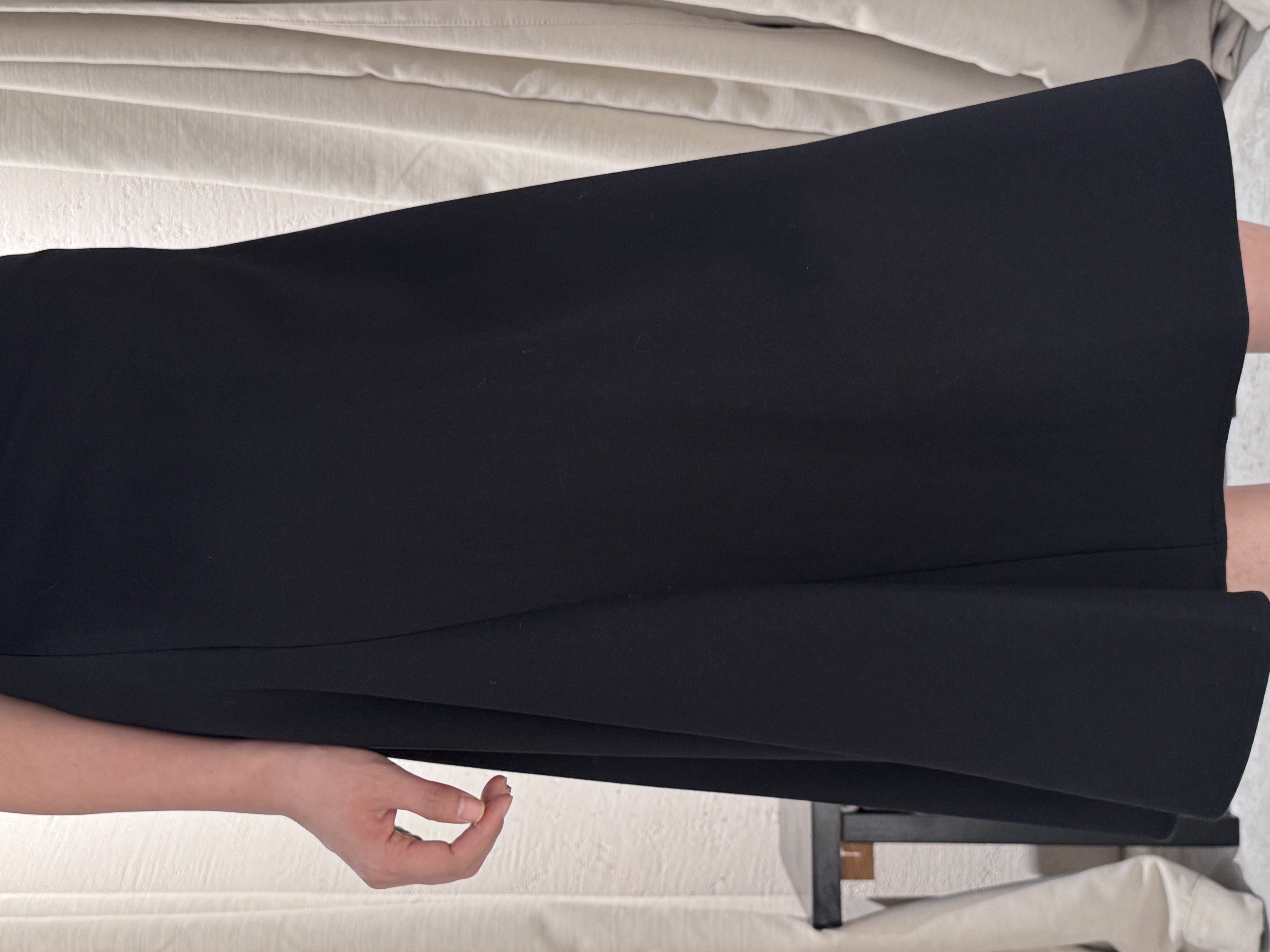 四面弹立体斜裁解构分割气质针织鱼尾半裙