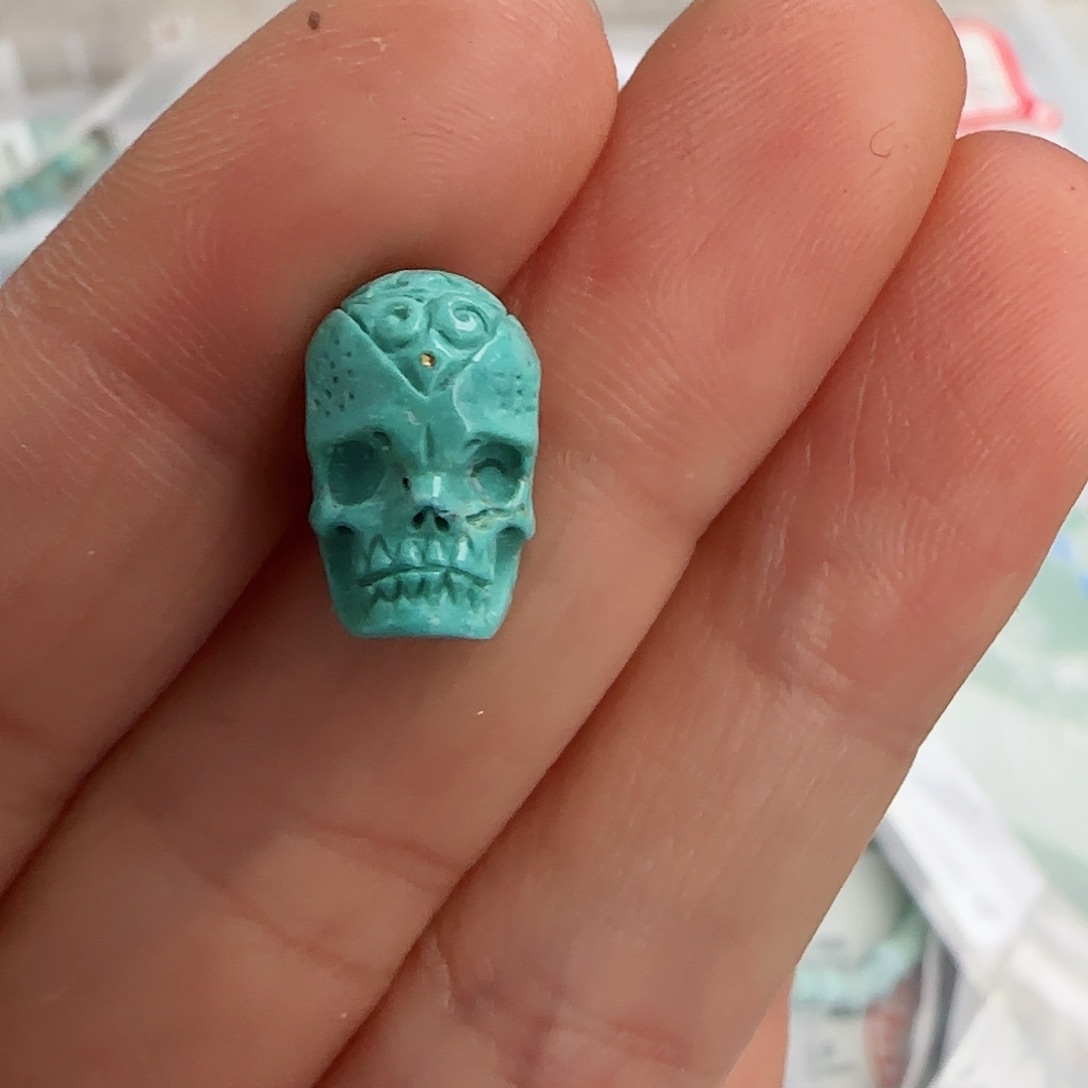 绿松石珠宝半成品未镶嵌